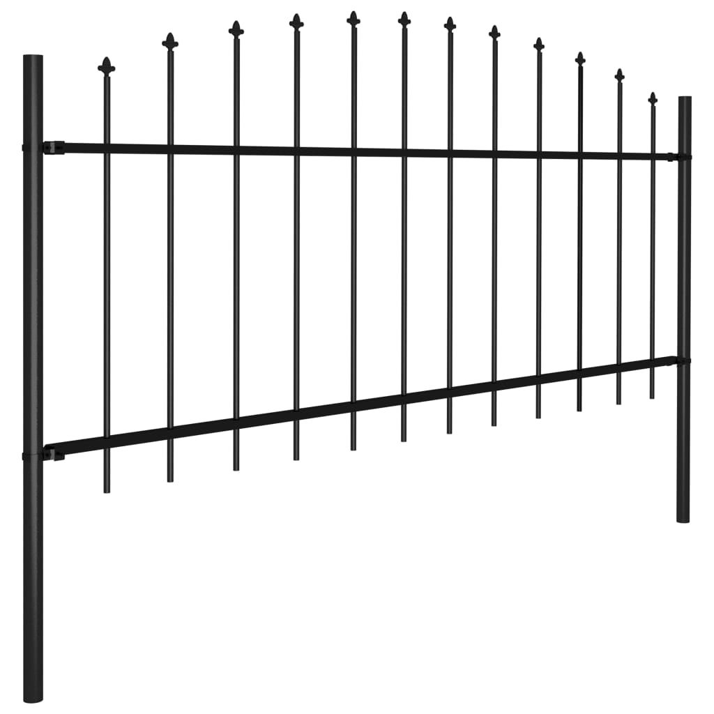 vidaXL Clôture de jardin avec pointes de lance Acier (0,5 - Image du produit 