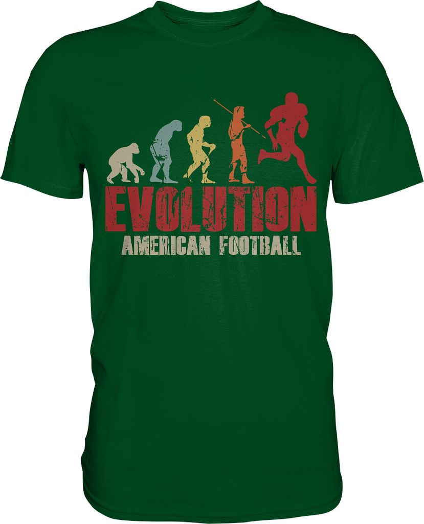 American Football Evolution T-Shirt – Bottle Green / M Produktbild 