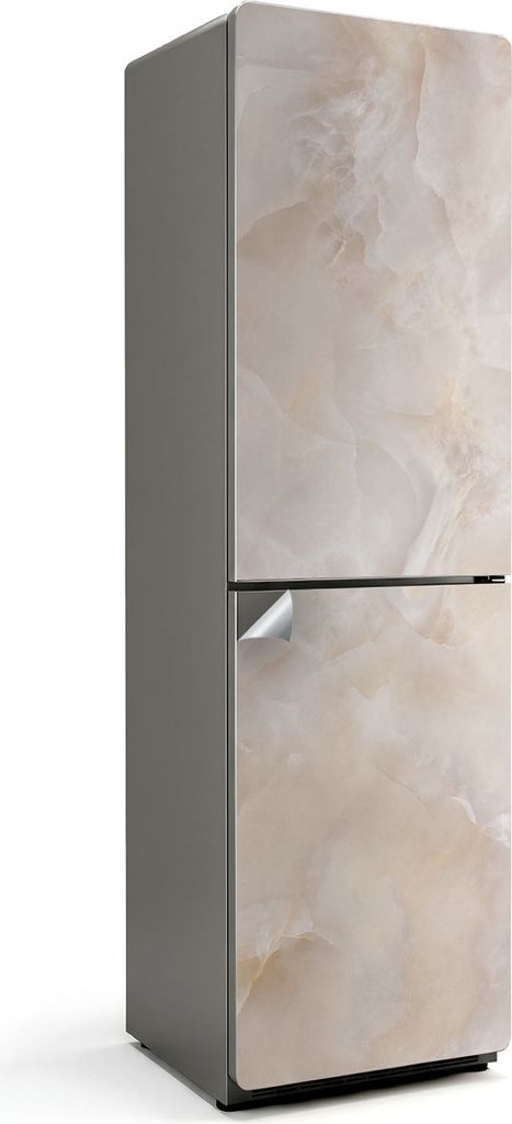 Elegantes Marmormuster – Kühlschrank Aufkleber – Klebefolie Kühlschrank – Kühlschrank Dekor – Kühlschrankfolie selbstklebend – Küche...