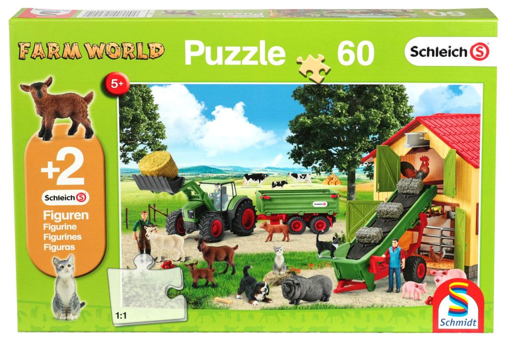 Schmidt Spiele 60 Teilen, Heueinfahrt Auf Dem Bauernhof, 62 Stück(e), 5 Jahr(e)