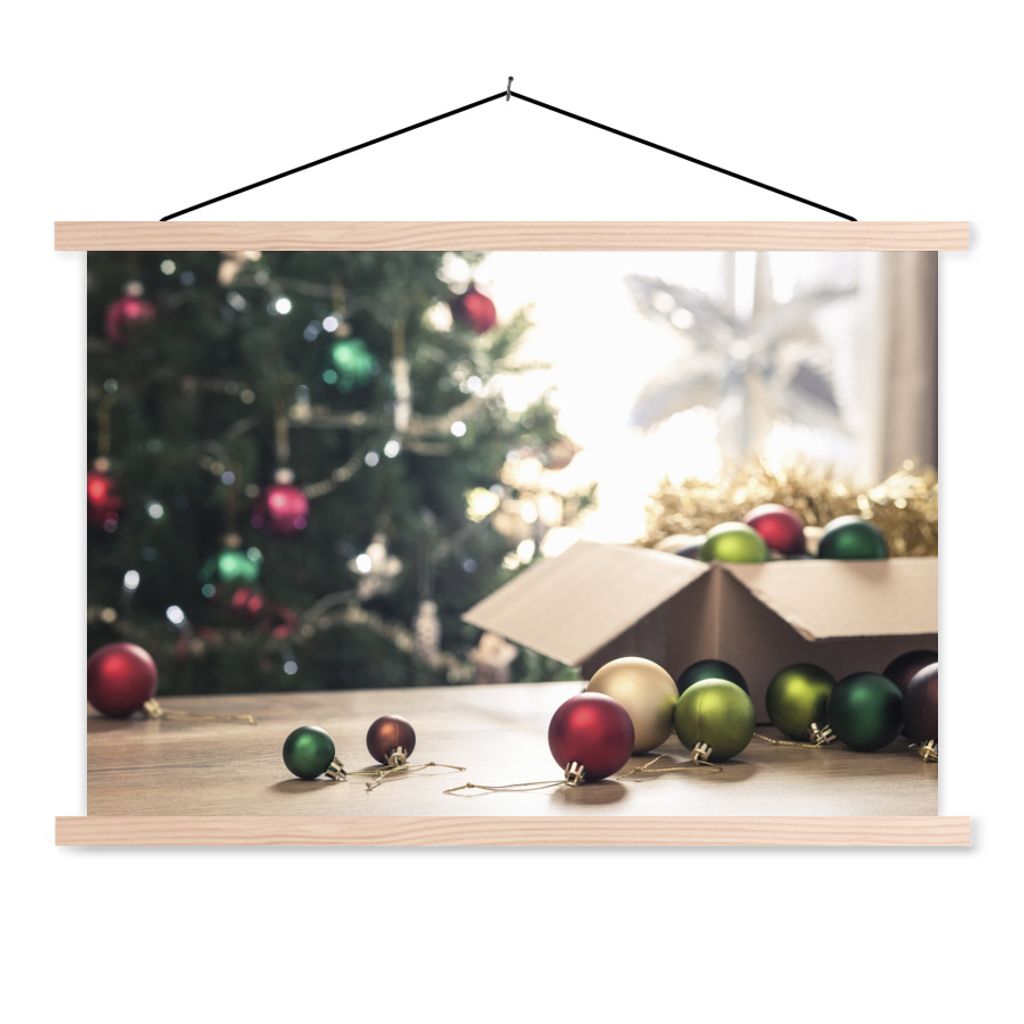 MuchoWow® Textilposter Der Weihnachtsschmuck mit einem Produktbild 