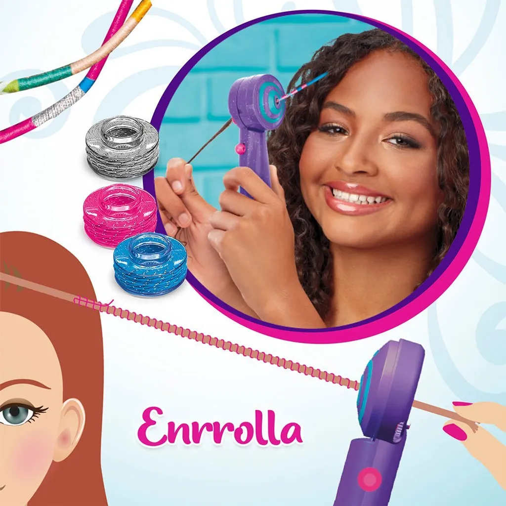 Coffret Coiffure Superthings Sparkle 3 en 1 Multicolore et Pailleté