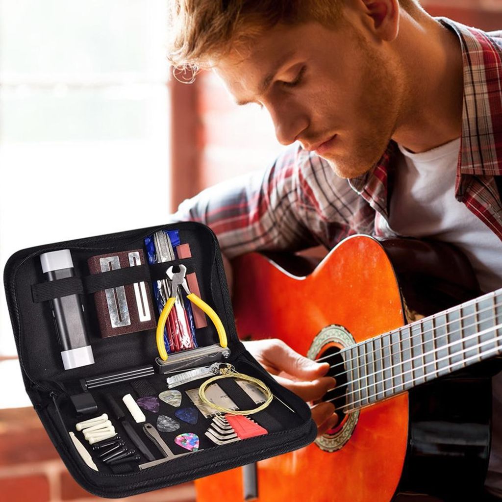 72-teiliges Gitarren-Werkzeug-Set, Wartungswerkzeuge mit Produktbild 