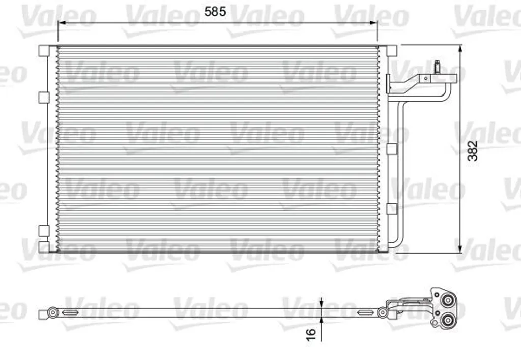 Condenseur climatisation haute performance Valeo Volvo V50 C30 C70