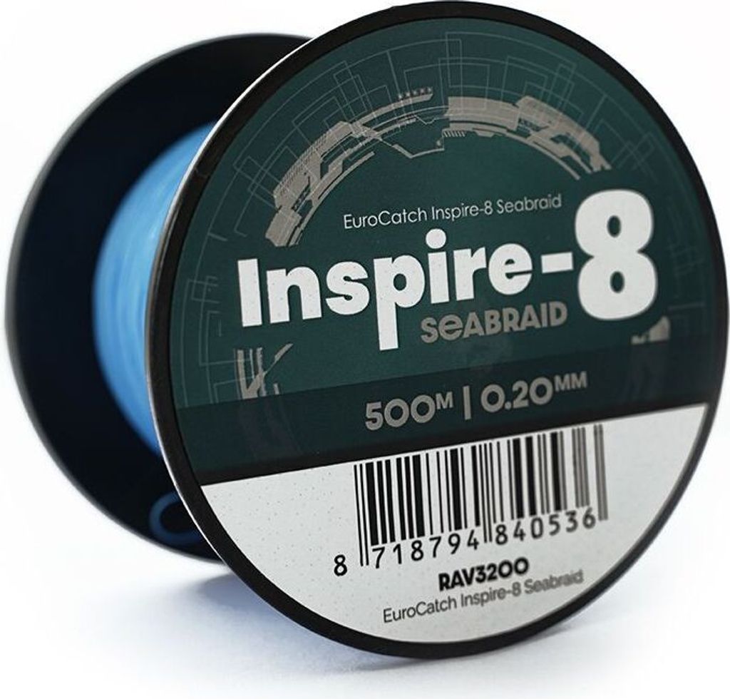 EuroCatch Inspire-8 Seabraid 500m 0.25mm 18Kg - Geflochten Produktbild 
