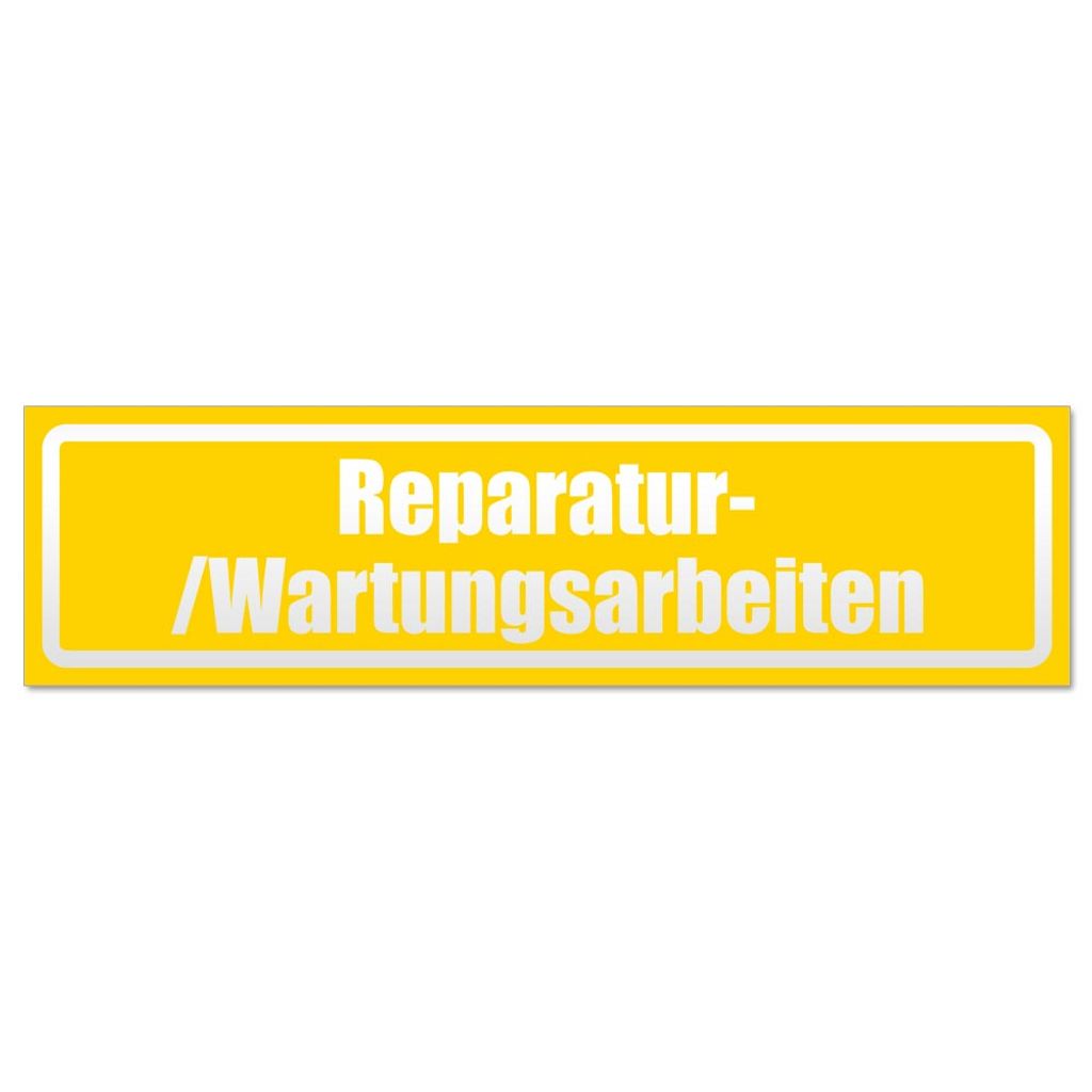 Reparatur-/Wartungsarbeiten invertiert Magnetschild Schild magnetisch