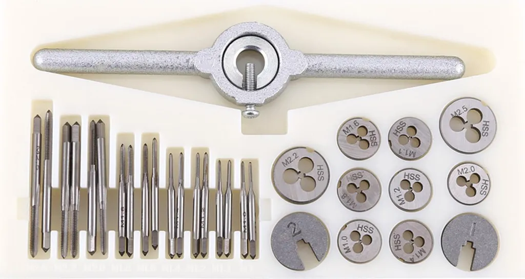Kit filetage complet 30 pièces pour réparation de vis et pas usés