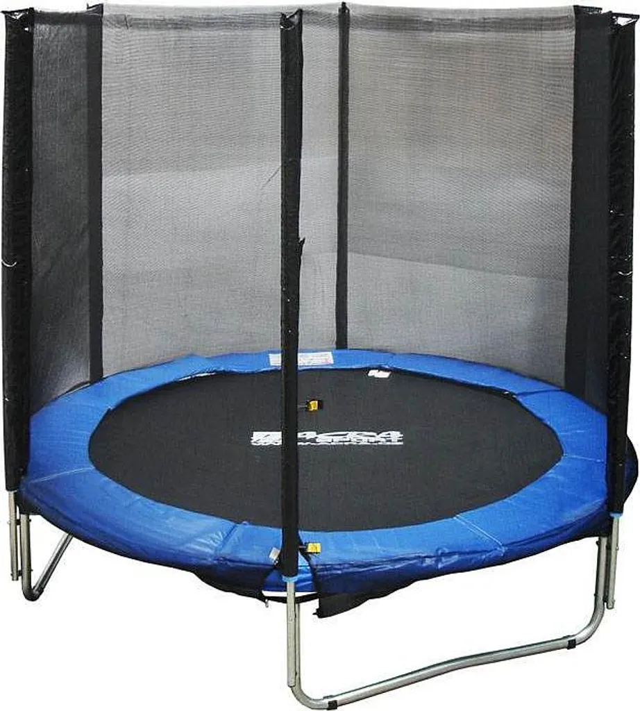 Trampoline de jardin rond 244cm complet avec filet et échelle robuste