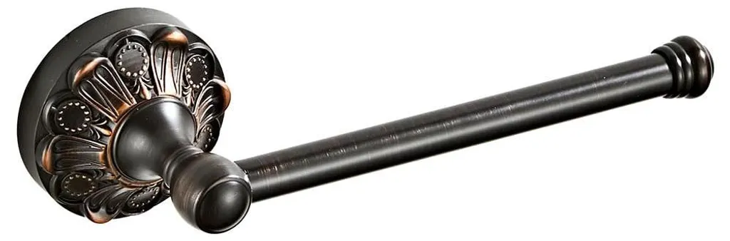 Porte-rouleau WC rétro pour salle de bains chic - Laiton bronze 20 cm