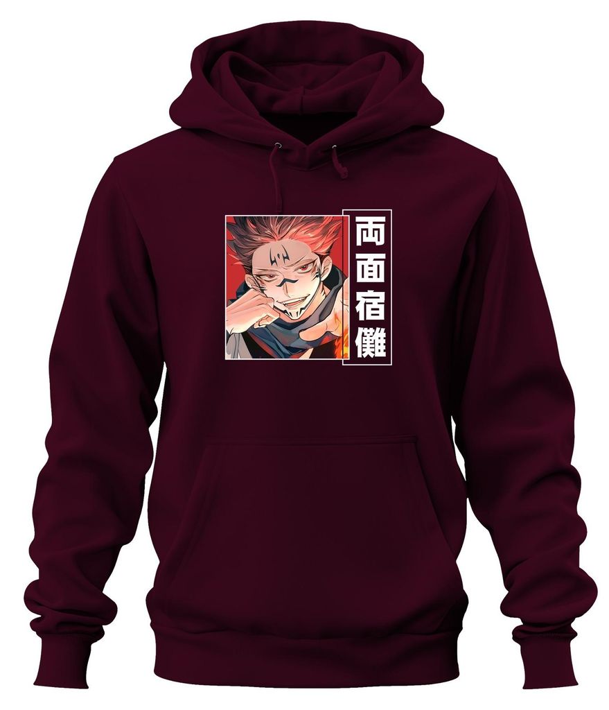 Jujutsu Kaisen 両面宿儺 Dämon Anime Ästhetik Manga Flamme Produktbild 