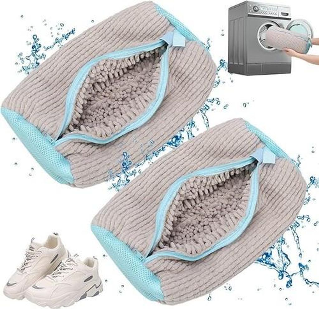 2 Stück Premium Schuhwaschbeutel Edition 2025 für die Produktbild 