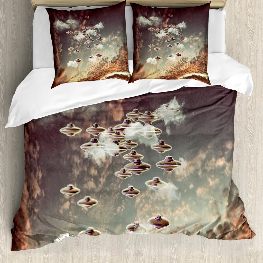 Copripiumino Design Moderno UFO Space ABAKUHAUS 200x200 cm