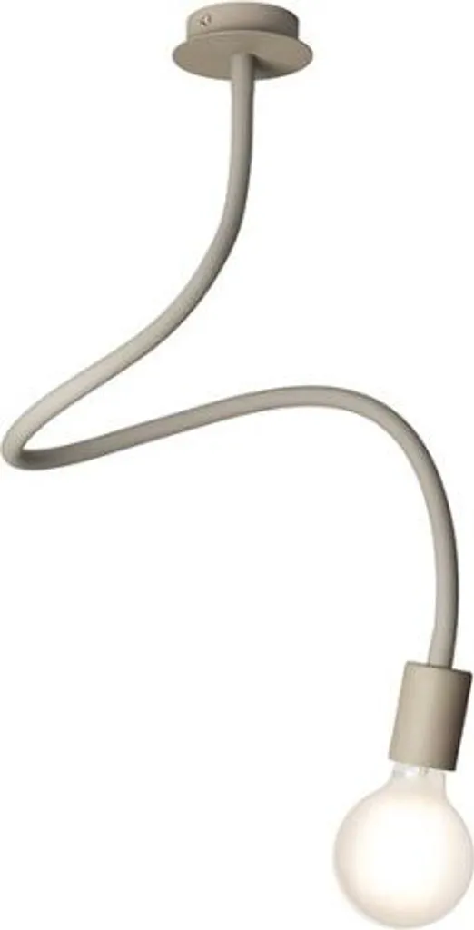 Suspension LOYD E27 anti-éblouissement LED 15W luminaire beige-gris