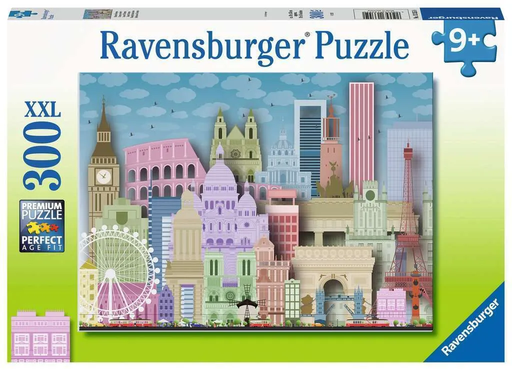 Puzzle éducatif L'Europe en couleurs Ravensburger 13355 carte illustrée