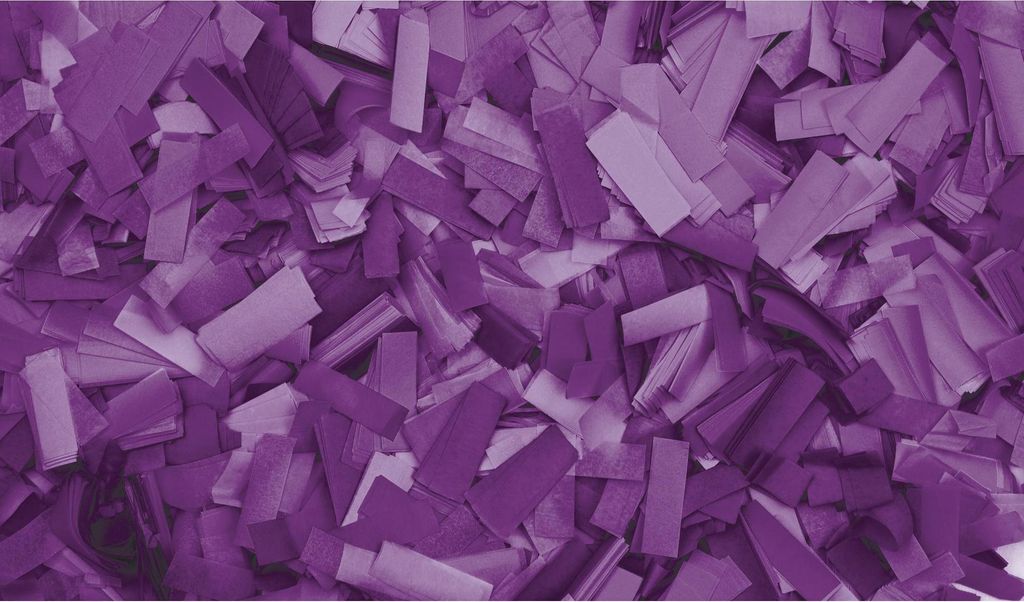 Showgear Confetti - Rectangle Lila, 55 x 17mm,1 kg, feuerhemmend