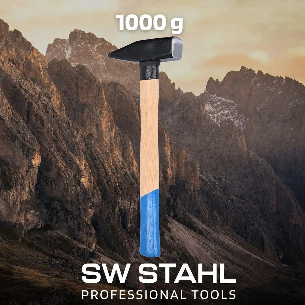 Marteau de serrurier 1000g idéal pour l'atelier et travaux de forge