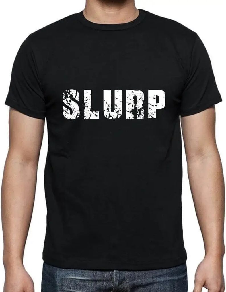 Herren Grafik T-Shirt Slurp Öko-Verantwortlich Vintage Jahrgang Kurzarm Lustige Druck Geburtstag Geschenk Mann