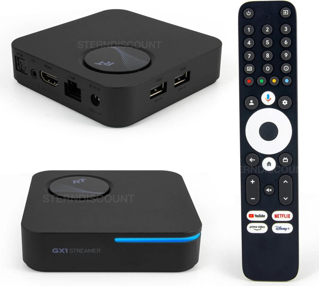 RockTek RT-GX1 Google TV 14 Android Streaming Netflix 4K Produktbild 