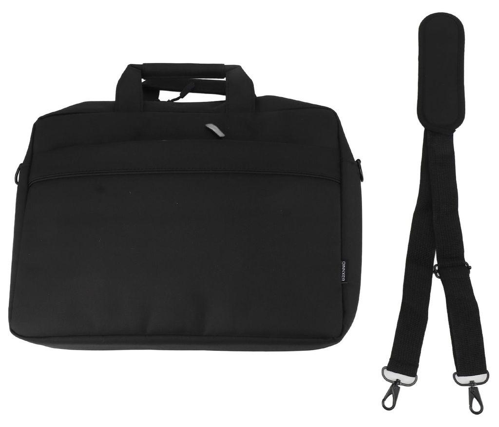 Laptop-Tragetasche, wasserdicht, verdickend, gepolstert, stoßfest, tragbare Tasche für College, Business, Schwarz, 15,6 Zoll