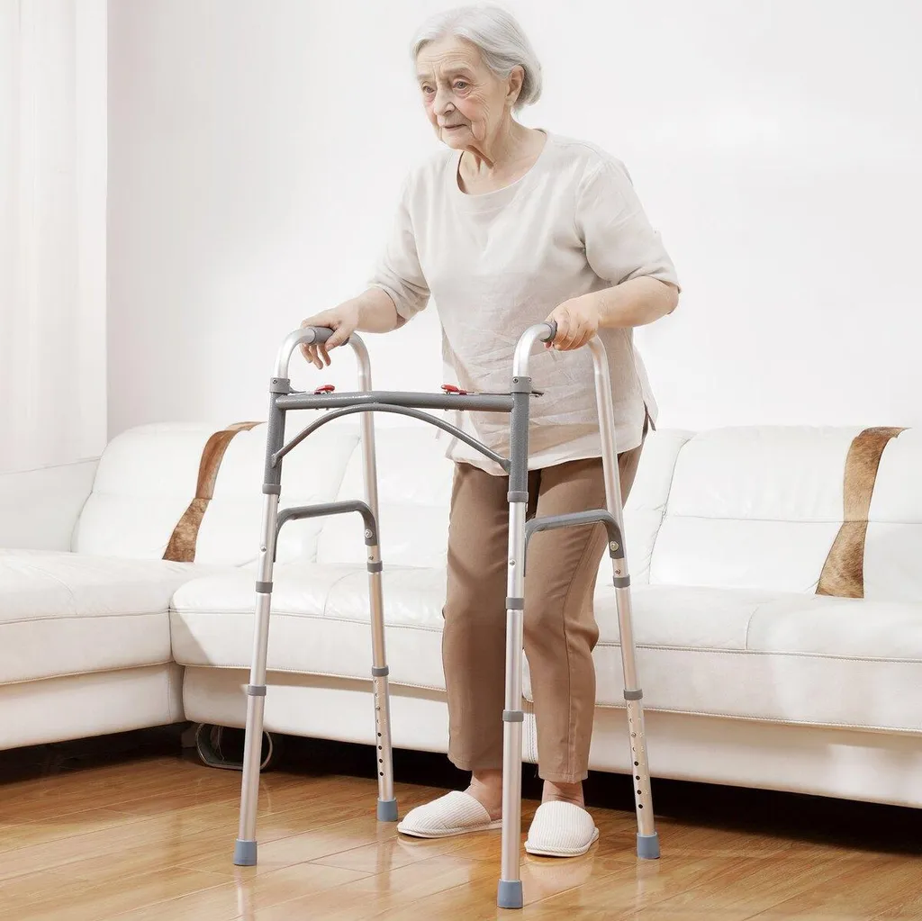 Déambulateur stable pour forte charge 350 lb - Solution pliante légère - 8