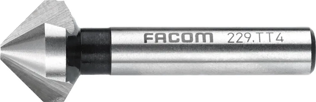 Fraise 90° Facom HSS 10,4 mm à trois dents pour usinage sans vibrations