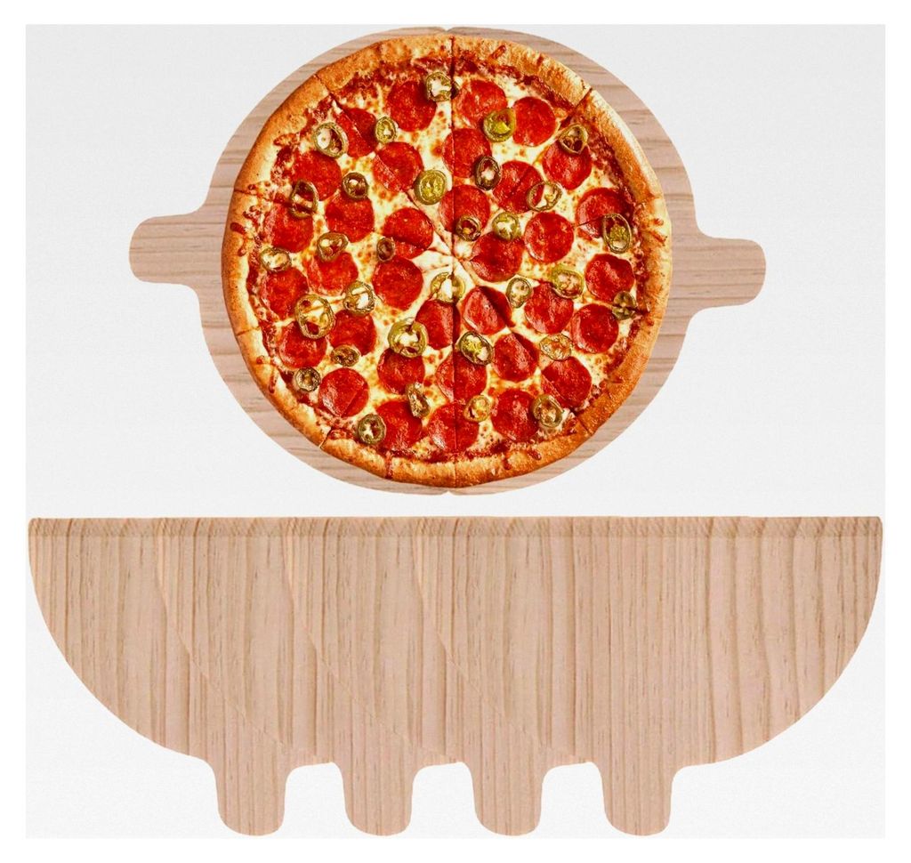 Pizzaschaufel 4 Stück, 28 cm x 17 cm x 0,4 cm, rustikal
