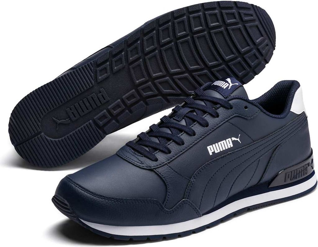 Puma ST Runner v2 Full L Uni Sneaker Turnschuhe 365277 Blau, Schuhgröße:46 EU