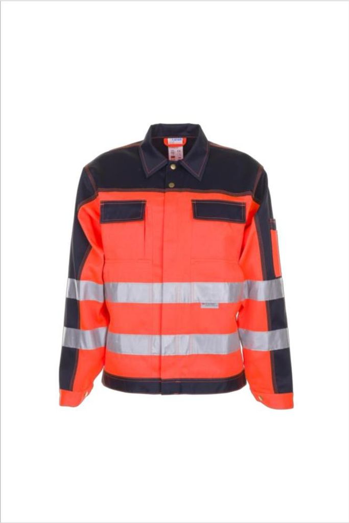 Planam Warnschutz Bundjacke zweifarbig Gr. 24 orange/marine