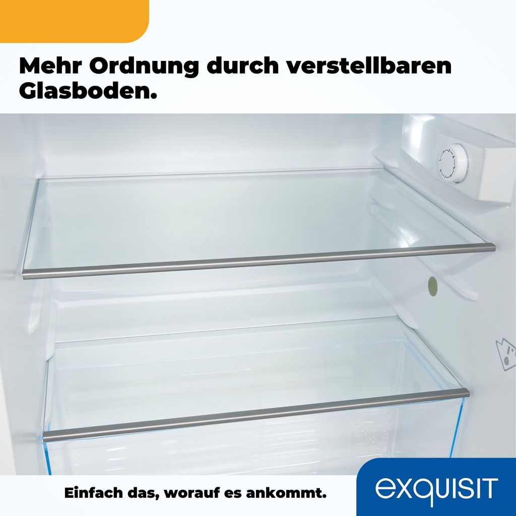 Exquisit Vollraumkühlschrank KS16-V-H-010E inoxlook | Produktbild 8