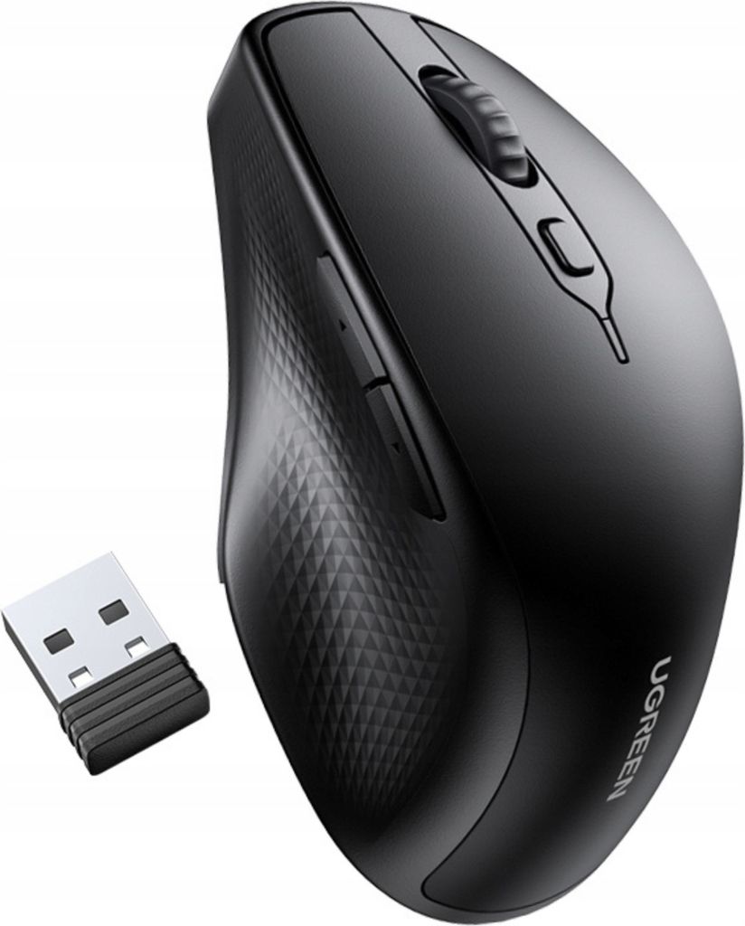 Ugreen ergonomische kabellose Computermaus schwarz (MU101)