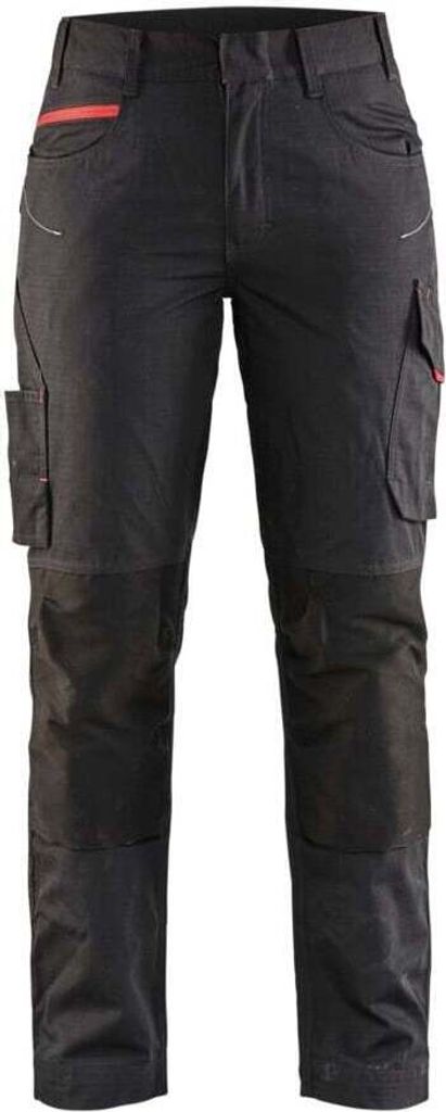 Blakläder Damen Service Bundhose 7195 1330 mit Stretch in div. Farben, Farbe:schwarz/rot, Größe:D92 (D23)
