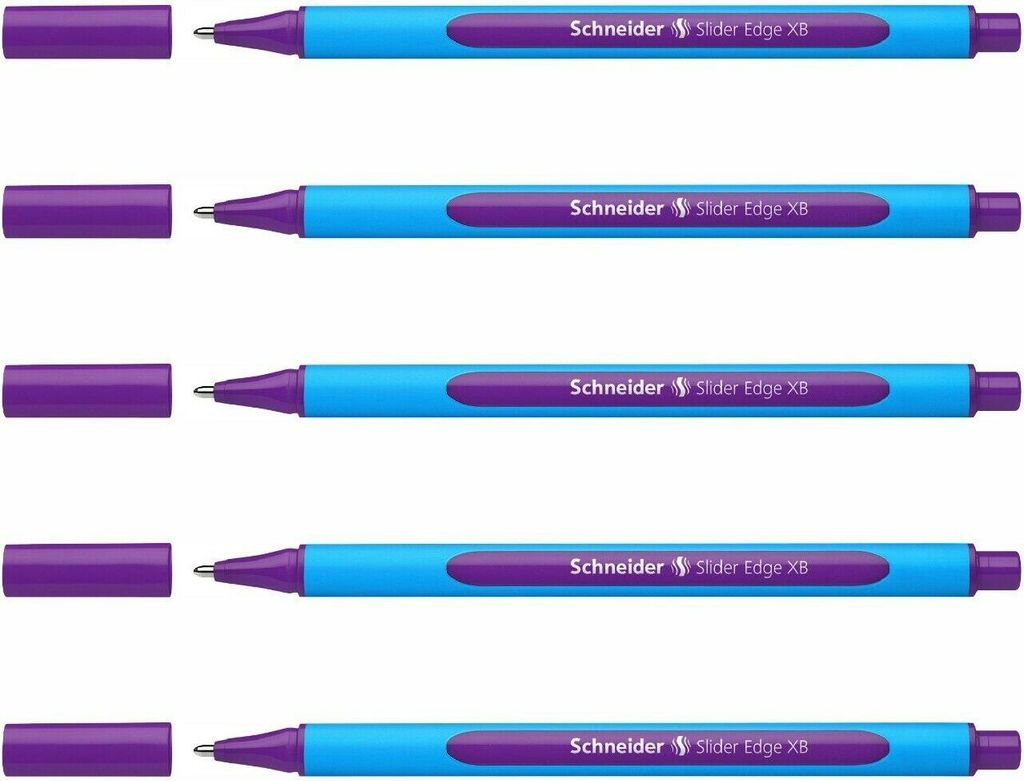Schneider Kugelschreiber Slider Edge XB - 5er-Set violett