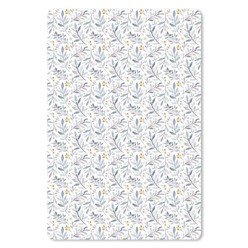 MuchoWow Mauspad Mousepad Blumen - Pflanzen - Farben 40x60 cm - Mousepads - Maus Mat - Pad - Mausunterlage - Schreibtisch Accesoire