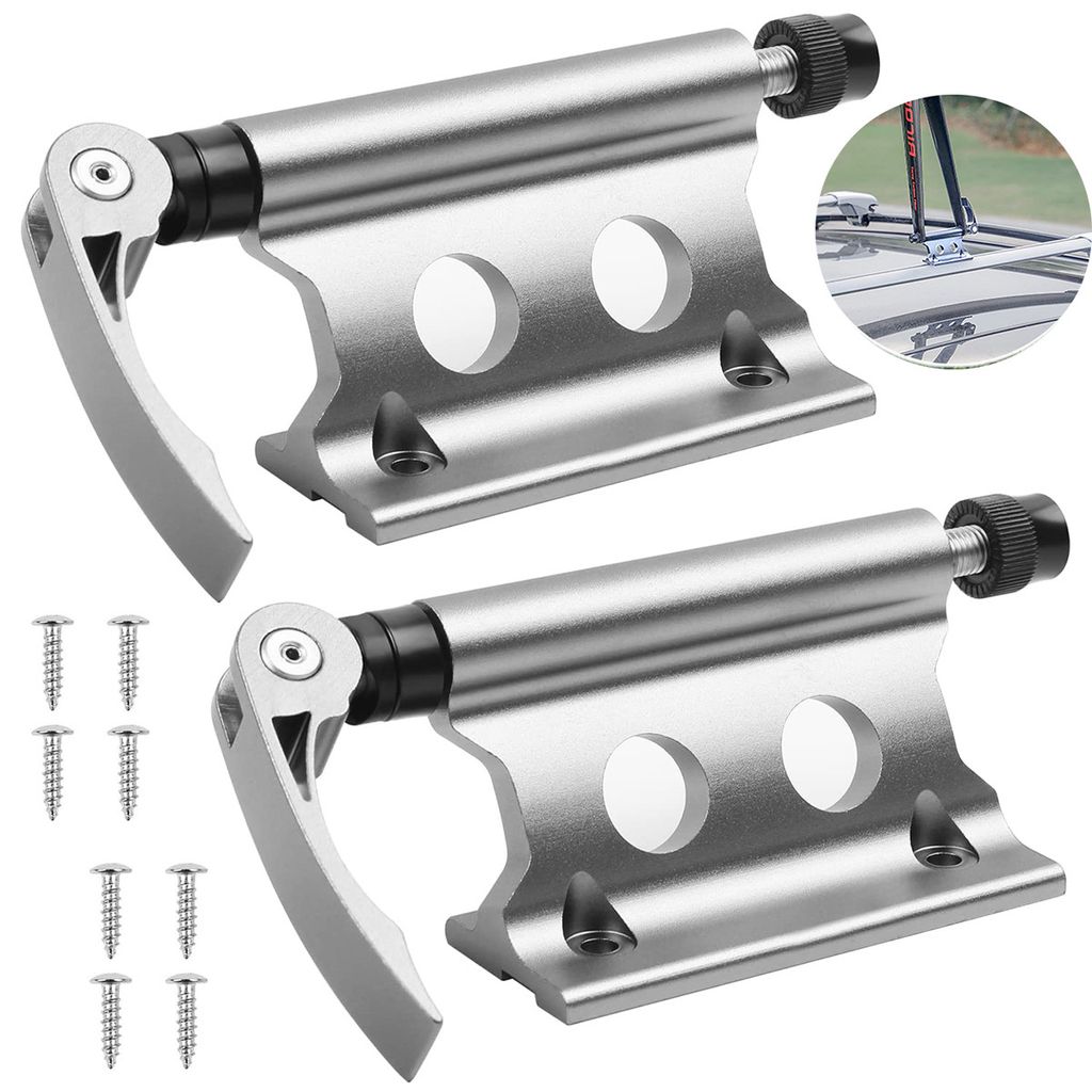 fahrrad-vordergabel halter – 2er-set aus aluminium, silber, mit fixierungsschlitz zur schnellen montage auf holz oder im auto