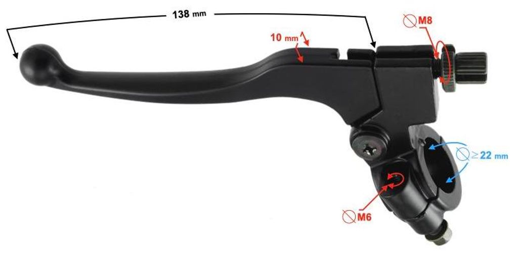 Kupplungshebel für 110cc Cross