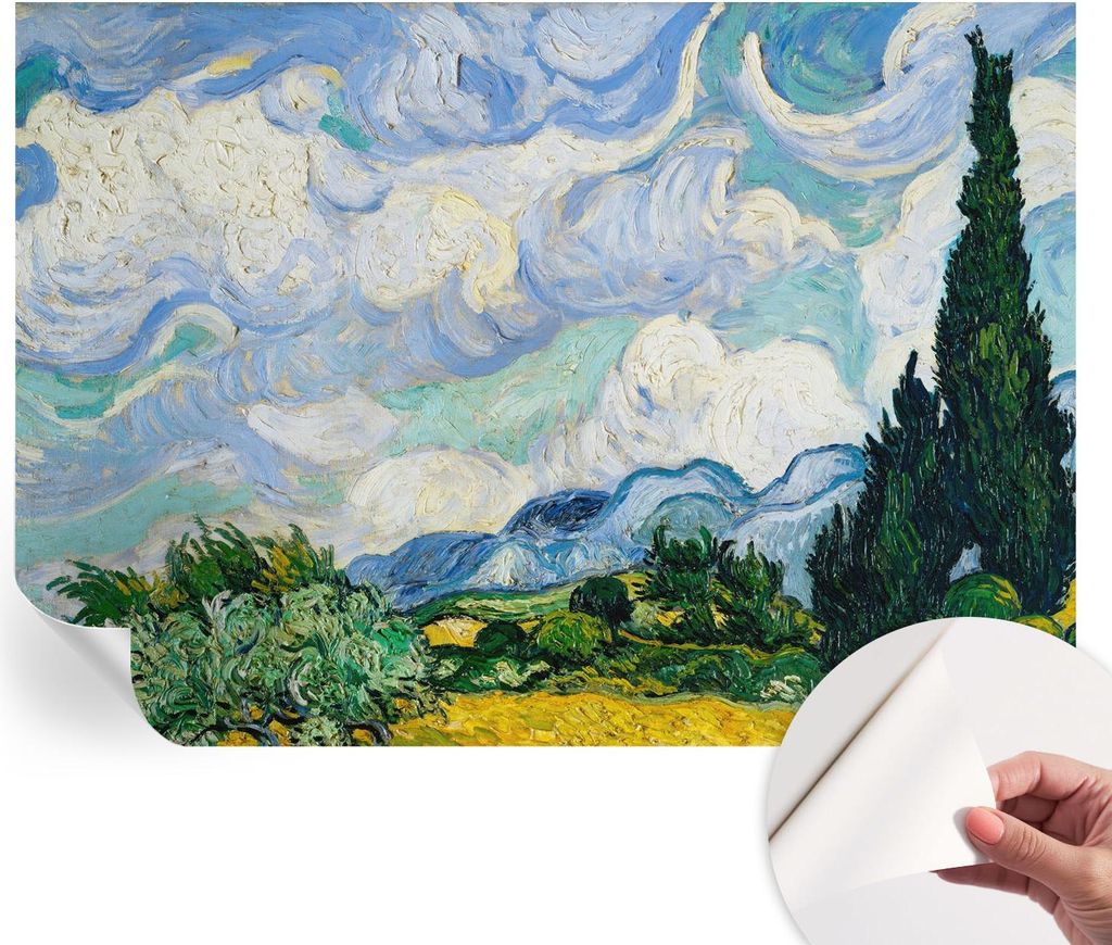 Selbstklebende Wandtapete - Dekorative Tapete für Wohnzimmer - Klebefolie für Wandbilder - Tapetenfolie für Wanddekoration - 312x219 cm - Ausdru...