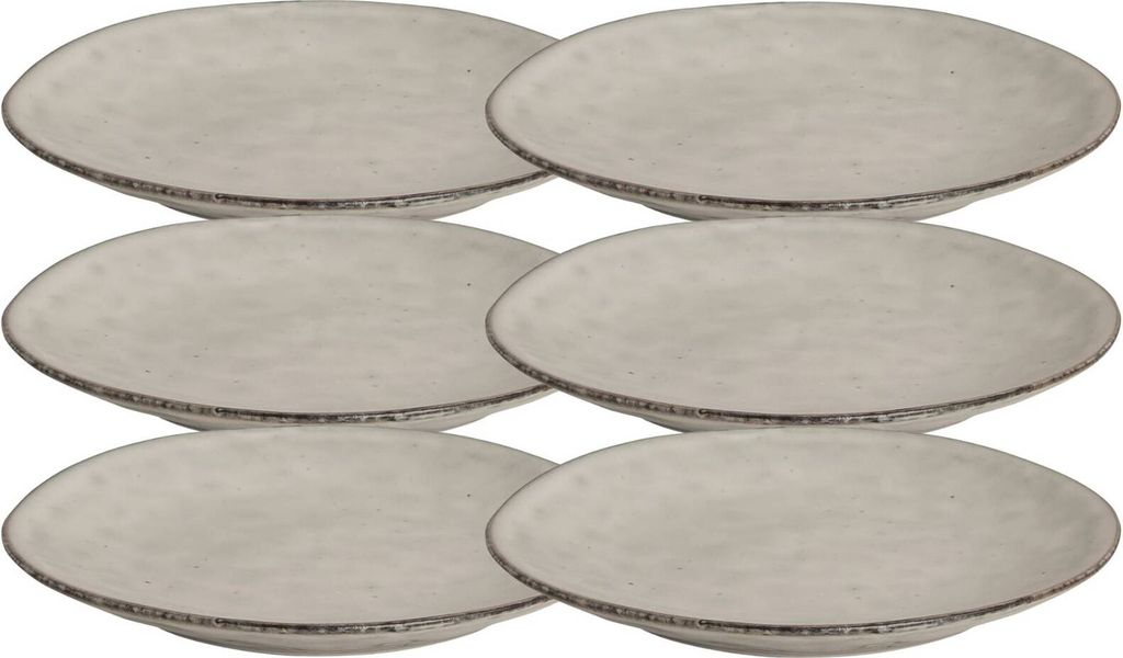Broste Copenhagen NORDIC SAND Brotteller 15 cm Set6