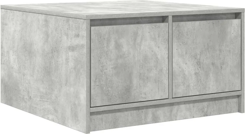Tavolino da Caffè vidaXL Grigio Cemento 70,5x70 cm Design Moderno