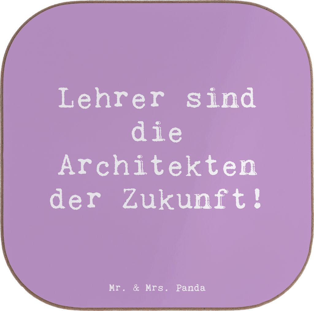 Mr. & Mrs. Panda Untersetzer für Gläser Spruch Lehrer Produktbild 