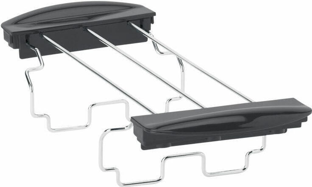 A toaster accessory for warming bread rolls.