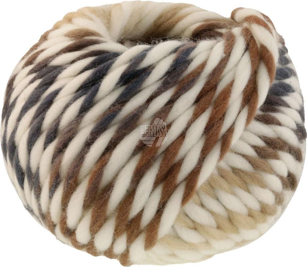 Lana Grossa - Dolce 0001 rohweiß beige nougat grau