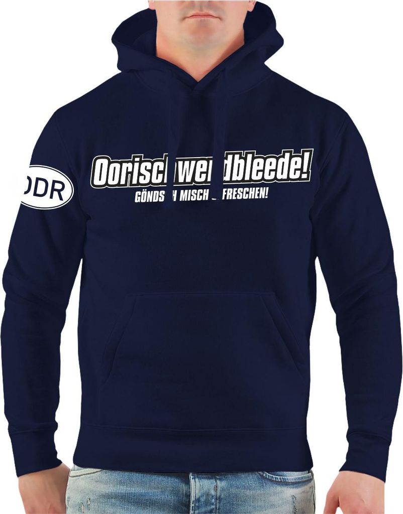 Herren Kapuzenpullover Ostdeutsch Oorischwerdbleede
