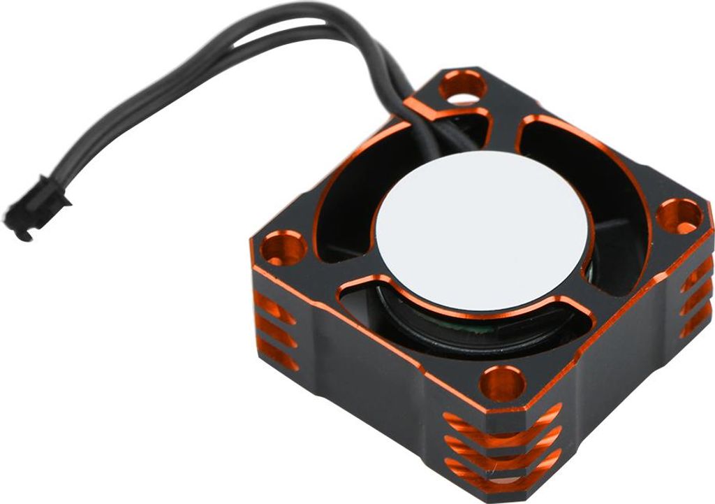Aluminium 25x25MM 32000RPM Elektronischer Drehzahlregler Starker Metalllüfter Wärmeableitungschwarz orange