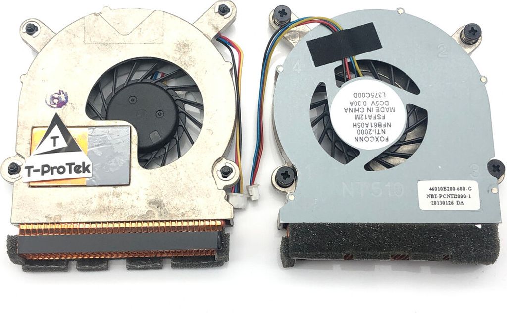 Lüfter FAN 4-PIN version 2 mit Kühlkörper kompatibel für Foxconn nT-i2847 , Celeron