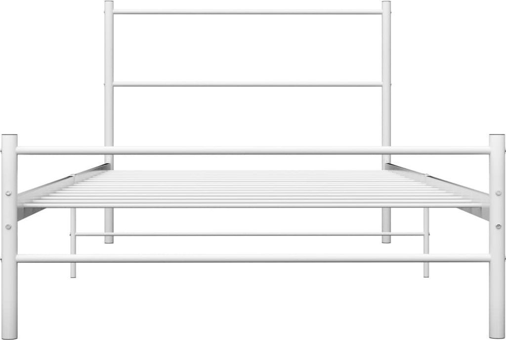 "2026 Aktion"Jugendbett/Bettrahmen - CLORIS - Einzelbett - Weiß Metall 90x200 cm - Einfache Montage - - NeuMöbel4796459