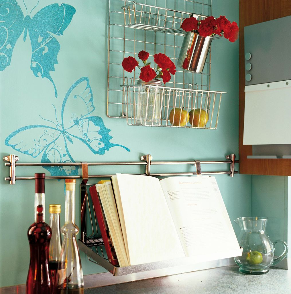 Komar Deco-Sticker "Farfalle" 50 x 70 cm, blau, 17017h
