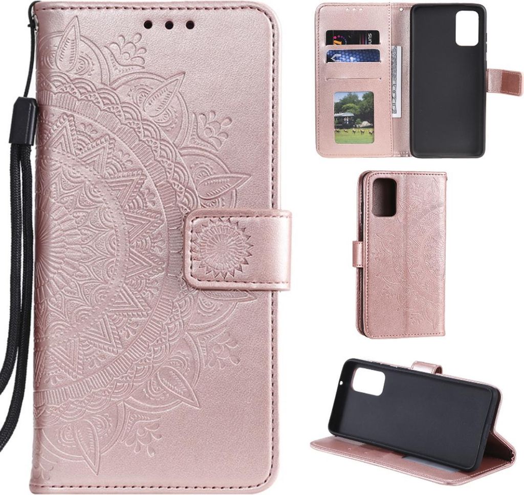 Huawei P40 Handy Hülle Flip Case Cover Handytasche Bumper Mandala