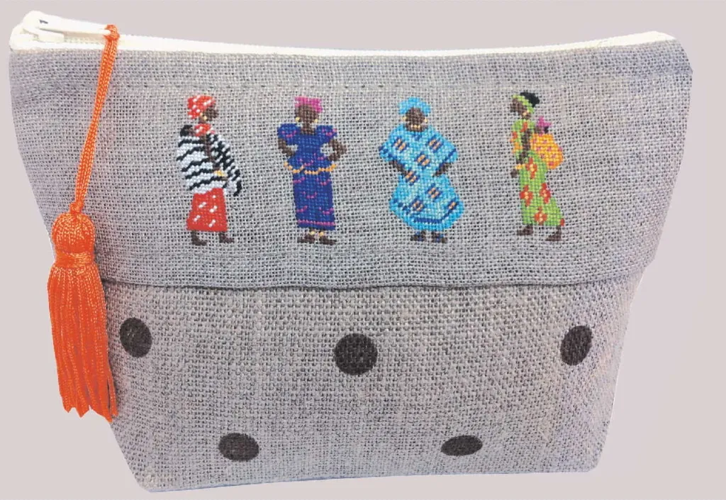 Réalisez une Trousse Artisanale African Case Kit Broderie Petit Point