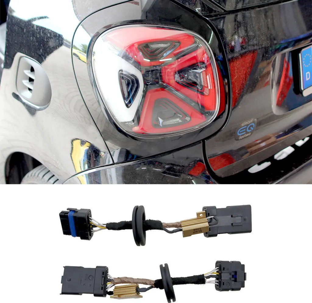 Adaptateur de câblage Feux arrière LED Smart 453 conversion Facelift OEM