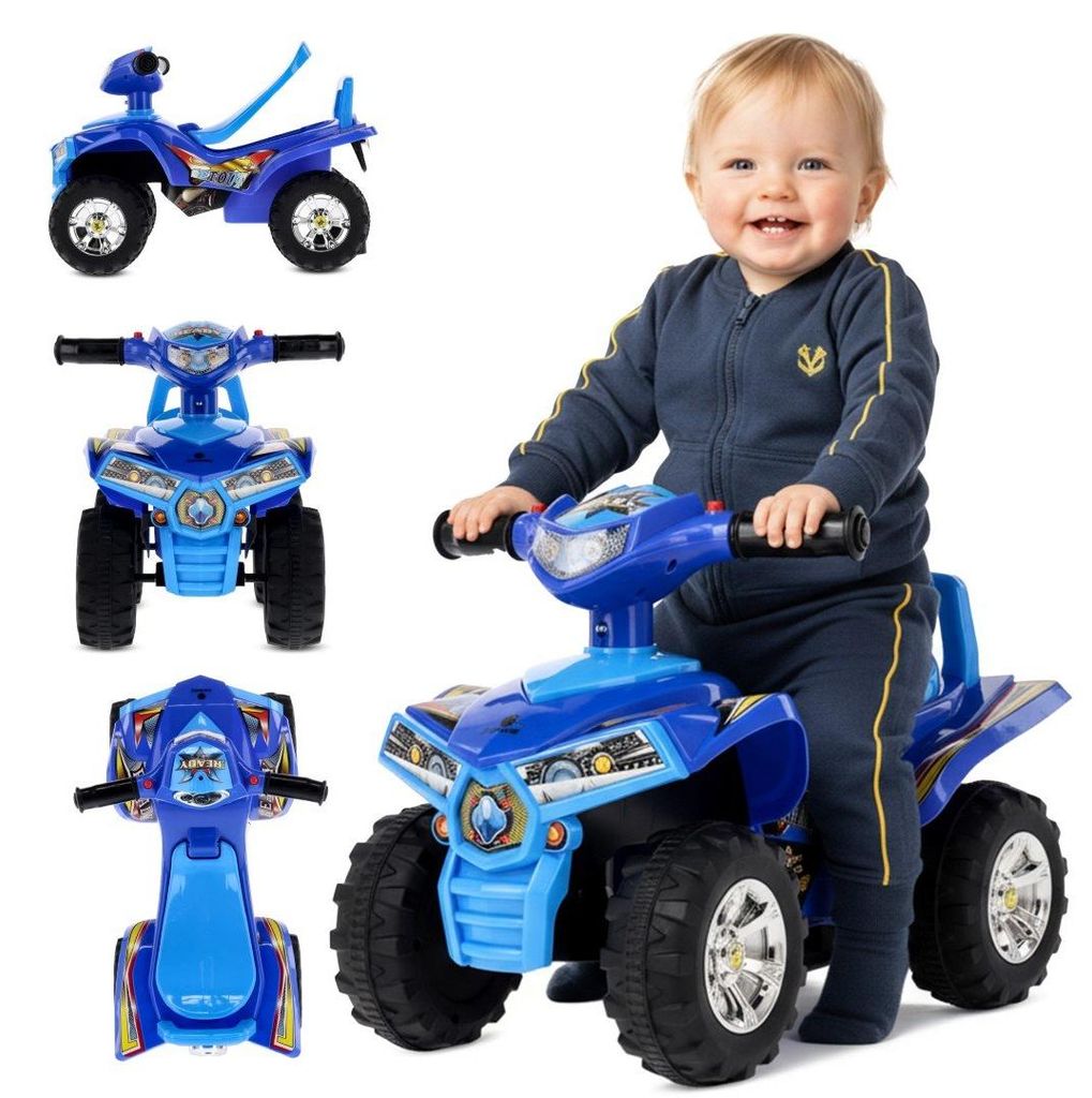 Baby-Rutschauto für einjährige Babys, Quad blau Produktbild 